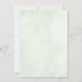 Chloe Simple Elegant Greenery katholieke bruiloft Kaart (Achterkant)