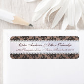 Chloe Soie Damask Couples Étiquette de adresse (En situation)