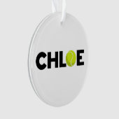 Chloe Tennis Ornament (voorkant)