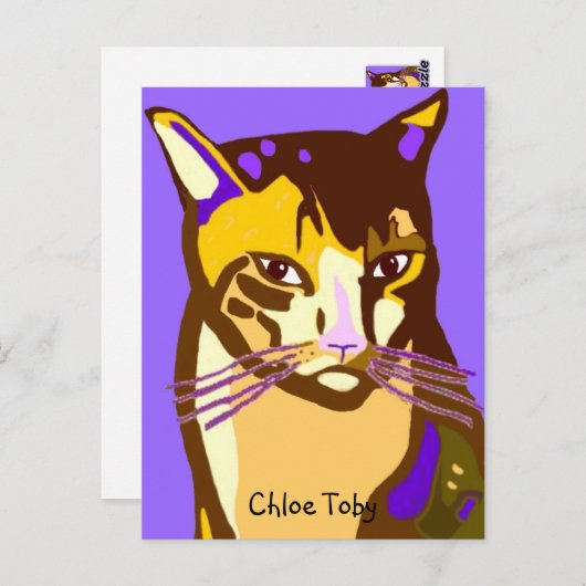 Chloe Toby Briefkaart (Voorkant / Achterkant)