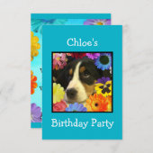 Chloe's verjaardag uitnodiging (Voorkant / Achterkant)