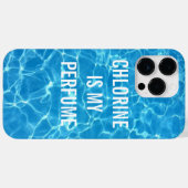Chloor is mijn geurstofzwembad Typografisch Case-Mate iPhone Case (Achterkant (horizontaal))
