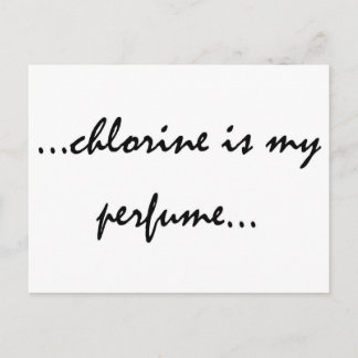 Chloor is mijn parfum briefkaart