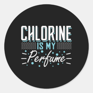 Chloor is mijn parfumdraaiboek ronde sticker