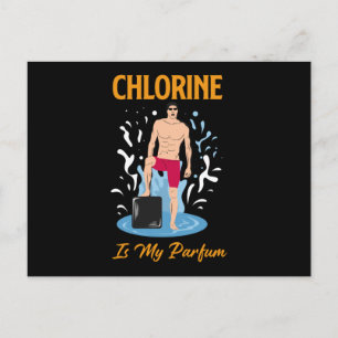 Chloor Is Mijn Partum - Zwemmer Design Briefkaart