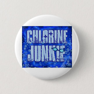 chloorjunkies ronde button 5,7 cm