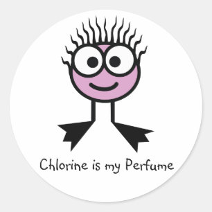 Chlorine est mon Stickers Parfum - Rose