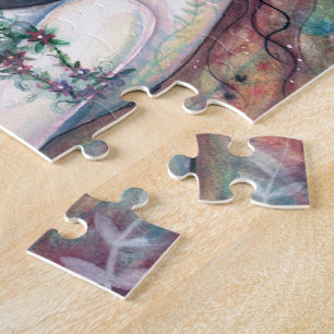 Chloris Déesse des Fleurs Puzzle avec Étain