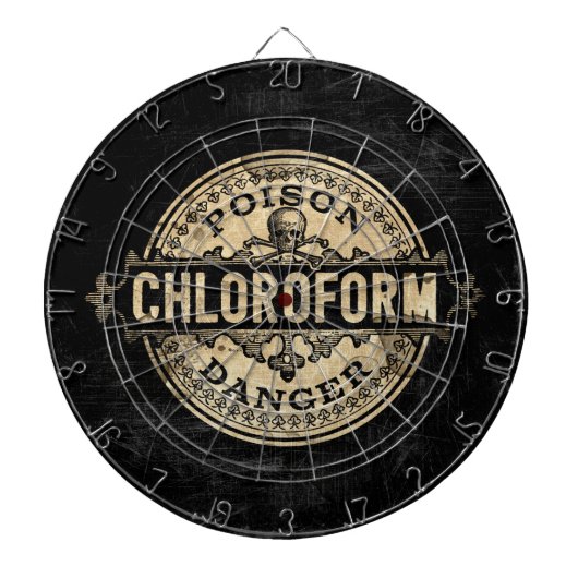 Chloroform  stijlgif label dartbord (Voorkant)