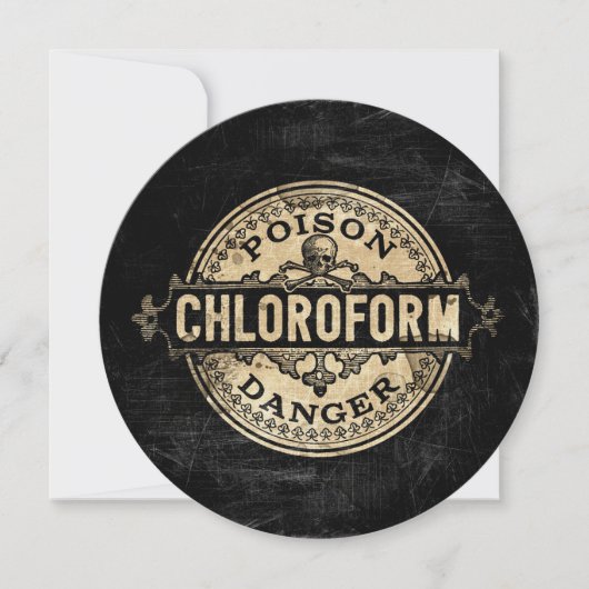 Chloroform  stijlgif label kaart (Voorkant)