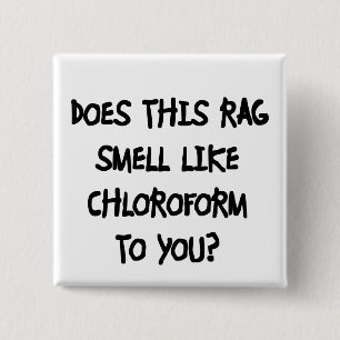 Chloroform Vierkante Button 5,1 Cm