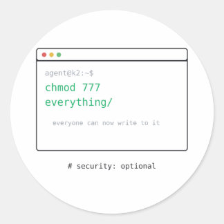 chmod 777 Alles - Dev Sticker Cadeau