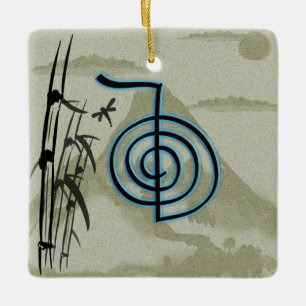 Cho Ku Rei Reiki Mountain Keramisch Ornament