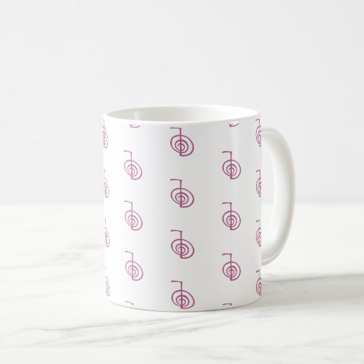 Cho Ku Rei Reiki Symbool Classic White Reiki Mok (Voorkant rechts)