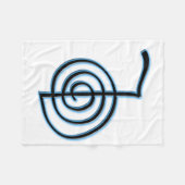 Cho Ku Rei Reiki Symbool Fleece Deken (Voorkant (Horizontaal))