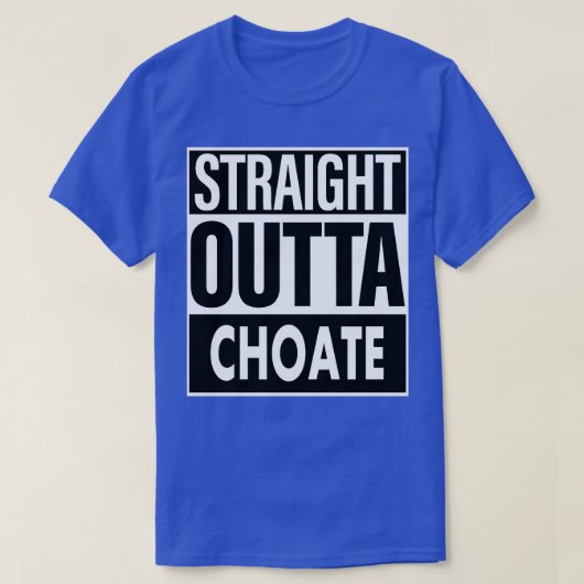 Choate naam Rechtstreeks Uit Choate T-shirt (Design voorkant)