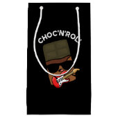 Choc and Roll Grappige Chocolade Pun Donker BG Klein Cadeauzakje (Voorkant)
