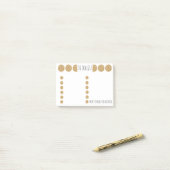 "Choc Chip Cookie" om lijst te doen Post-it® Notes (Op bureau)