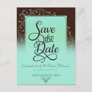 Choc Mint Decor sparen het Briefkaart van de Datu