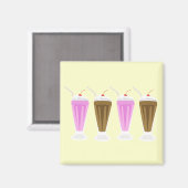 Choc + stromilkshake magneet (Voorkant / Achterkant)