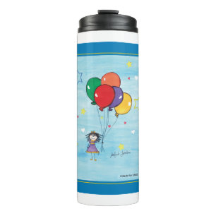 CHOCArt voor kinderen - Meisje met ballon Thermosbeker