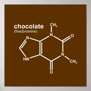 ChocChem $ 17,95 grafisch Poster voor wand