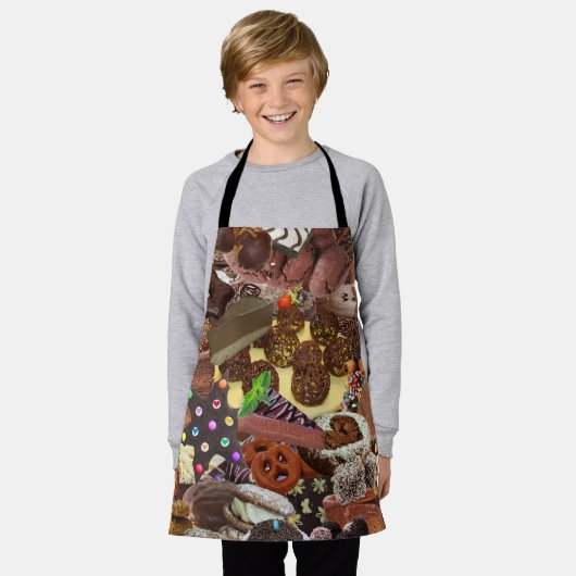 Chockablock choc schort (Gedragen)