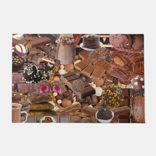 Chockablock chocolaatjes deurmat (Voorkant)