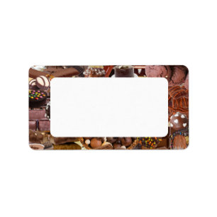 Chockablock chocolaatjes etiket