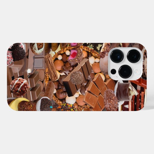 Chockablock chocolaatjes iPhone hoesje (Achterkant horizontaal)