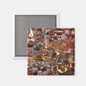 Chockablock chocolaatjes magneet (Voorkant / Achterkant)