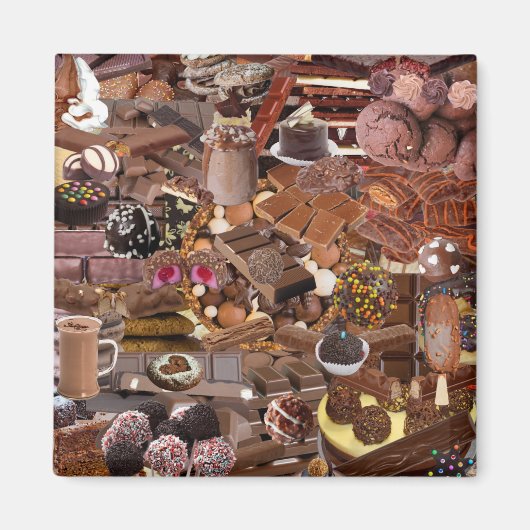 Chockablock chocolaatjes magneet (Voorkant)