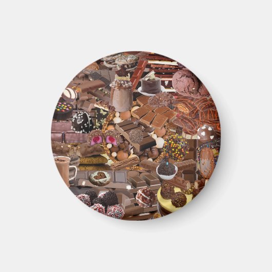 Chockablock chocolaatjes magneet (Voorkant)