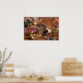 Chockablock chocolaatjes poster (Keuken)