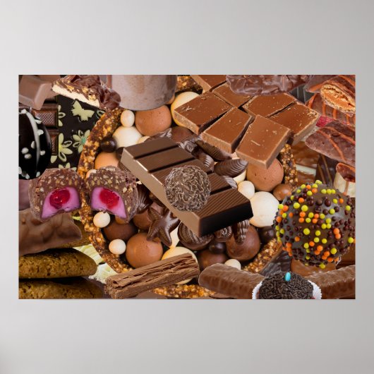 Chockablock chocolaatjes poster (Voorkant)
