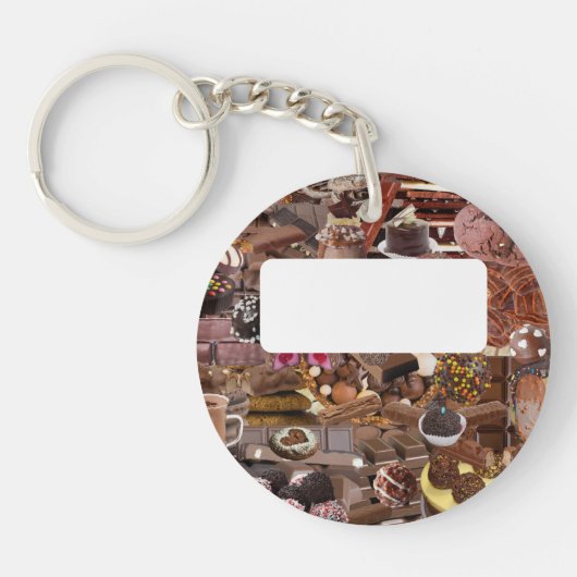 Chockablock chocolaatjes sleutelhanger (Voorkant)