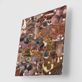 Chockablock chocolaatjes vierkante klok (Hoek)