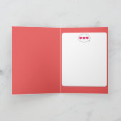 Choco bunny Happy Birthday-kaart Kaart (Binnen)