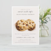 Choco Chip Cookies Café Grand Invitation d'ouvertu (Debout devant)