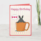 Choco lapin Bonne carte d'anniversaire (Devant)