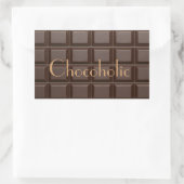 Chocoholchocoladereep Rechthoekige Sticker (Tas)