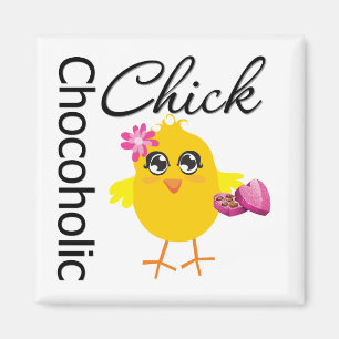 Chocoholic Chick Magneet