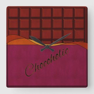 Chocoholic: Chocoladereep Vierkante Klok