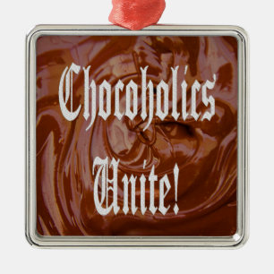 Chocoholica Unite Premium Square Ornament