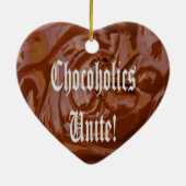 Chocoholica verenigd Ornament van het hart (Achterkant)