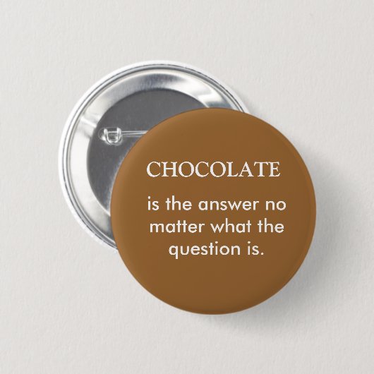 CHOCOLAAT Button (Voorkant /achterkant)