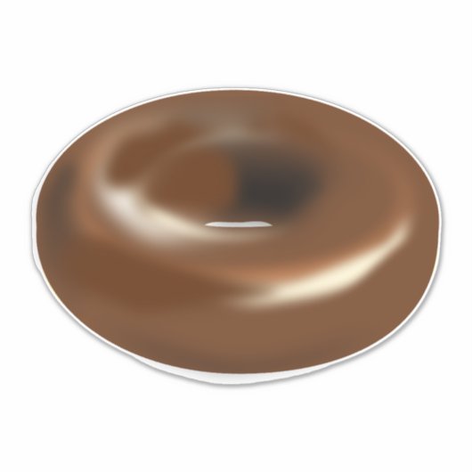 CHOCOLAAT DONUT DECALS STICKERS (Voorkant)
