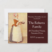 CHOCOLAAT FONDUE DINNER PARTY KAART (Achterkant)