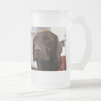 CHOCOLAAT LABRADOR-MOK MATGLAS BIERPUL