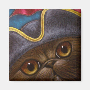 CHOCOLAAT PERSIAN CAT PIRATE Magnet Magneet